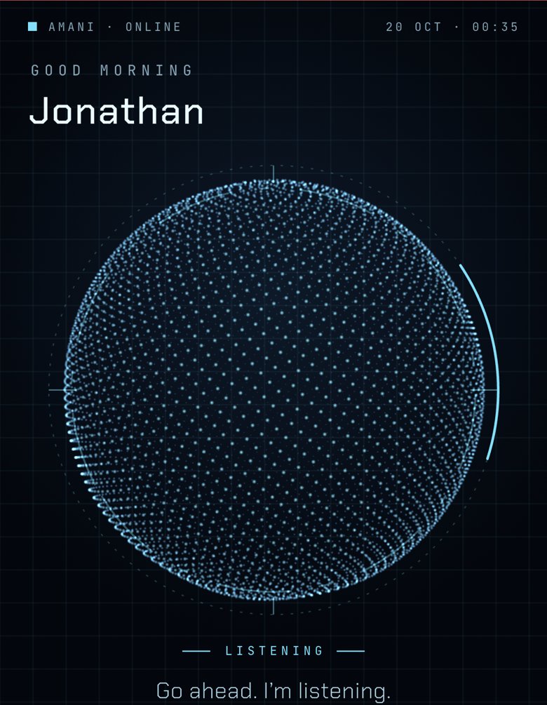 Amani listening on iPhone