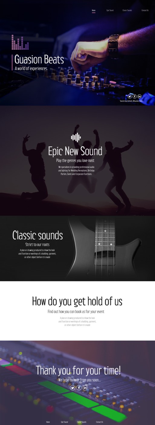 Site web de Guasion Beats